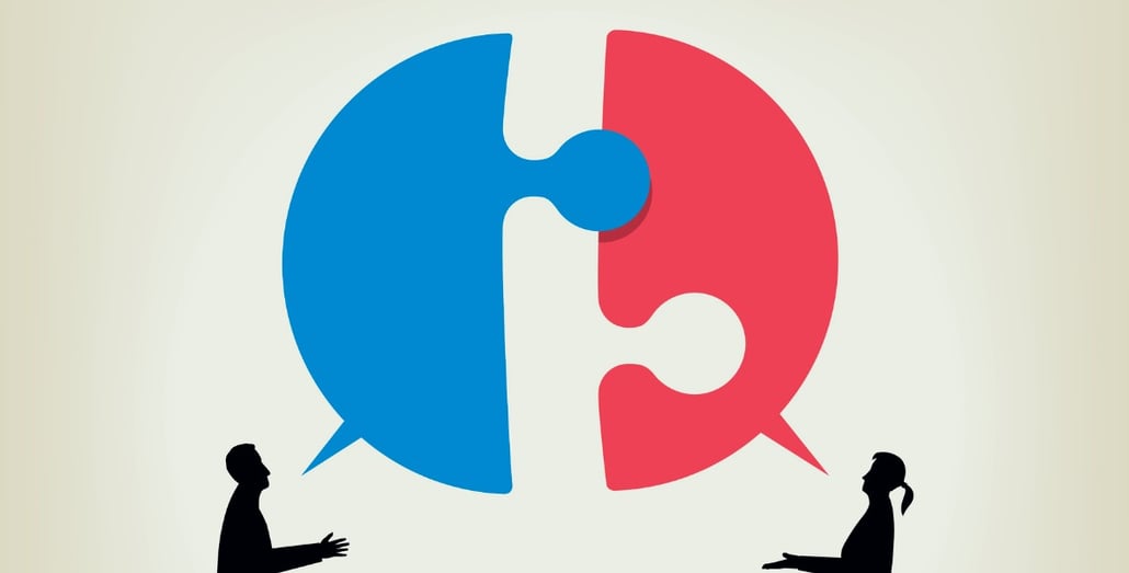 Business people-in-dialogue