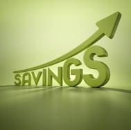 Savings arrow