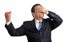 Man throwing dart