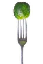 Fork with Brussel Sprout