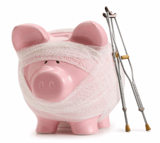 Bandaged pig