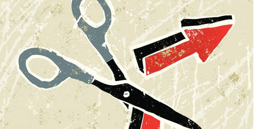 Scissors-cutting-through-an-arrow