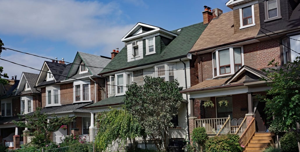 Toronto-detached-houses-with-gables-and-dormers-in-summer