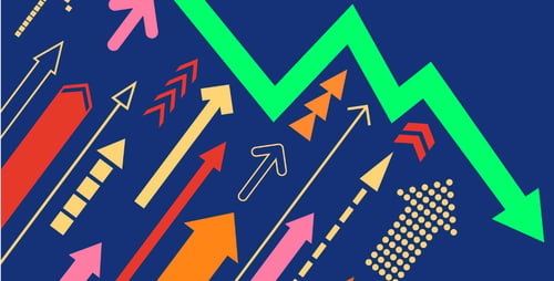 arrows-targeting-downward-arrow-on-chart