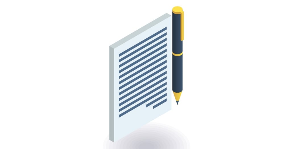 contract-icon-vector-illustration-in-flat-isometric-3d-style-vector-id911903890