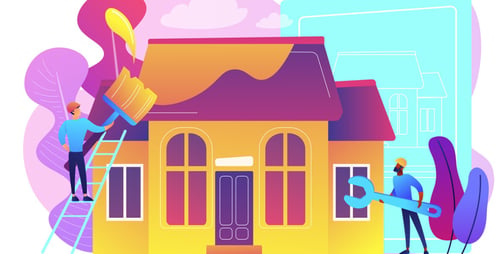 house-renovation-concept-vector