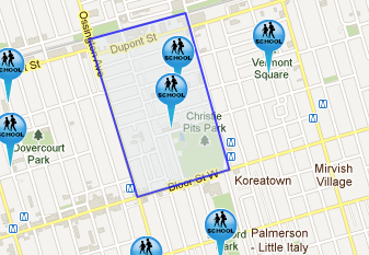 Christie Pits Map